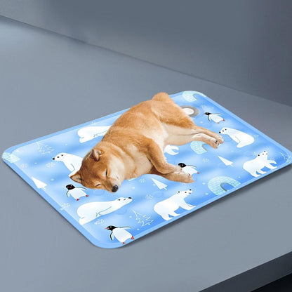 Almofada de Gelo para Animais de Estimação de Verão Gato Cão Resfriamento Gel de Gelo Macio Almofada para Animais de Estimação Almofada Fresca para Gato Ninho de Gelo para Animais de Estimação Almofada de Gelo Fresca