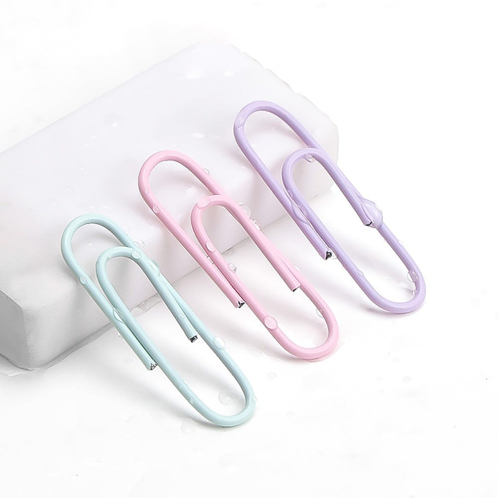Color paper clips, office supplies, paper clips, large file bookmarks, paper clips, storage boxes, stationery