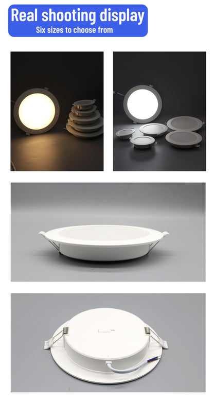 1-10pcs LED Change color 3 CCT 3000K 4000K 6000K LED Ceiling Spotlight embedded light 7W AC 110V 220V Adjust 90° lighting Spot