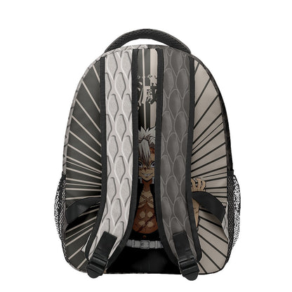 Anime Demon Slayer Tanjiro Nezuko 3D Printed Backpack for College Students Large School Bag 15 Inch Laptop Bag Middle School
