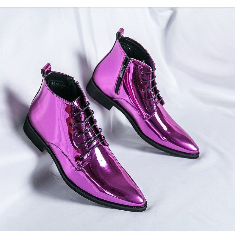 Classic Retro Dress Men's Monk Leather Shoes With Pointed Toe Buckle Business Office Wedding Soft Comfortable Men's Shoes