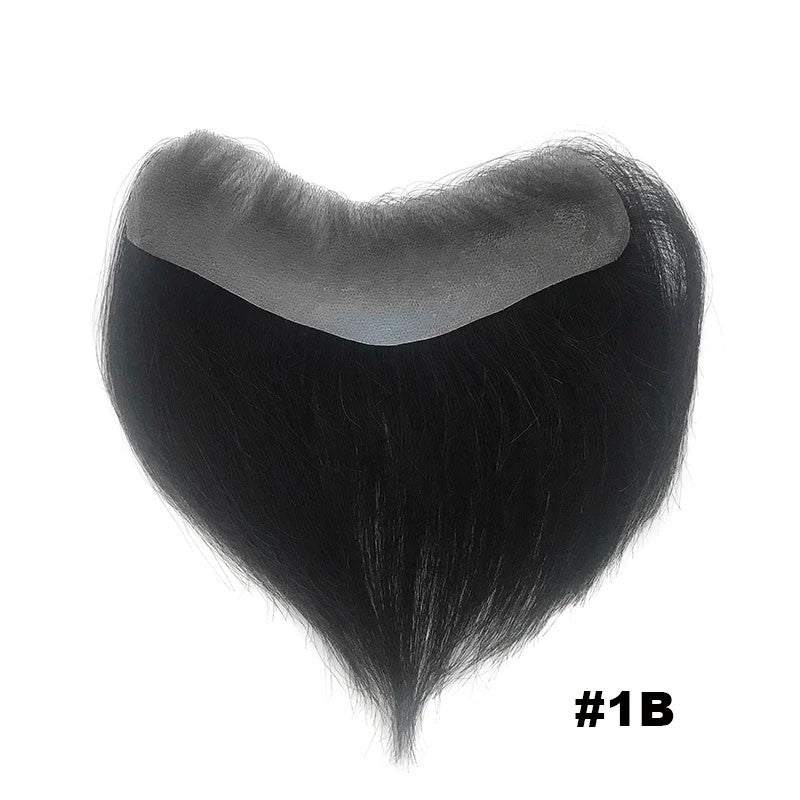 Prótese Capilar Masculina Frontal Fina de PU, com linha do cabelo natural, estilo V, em cabelo humano loiro, sistema de substituição capilar para homens