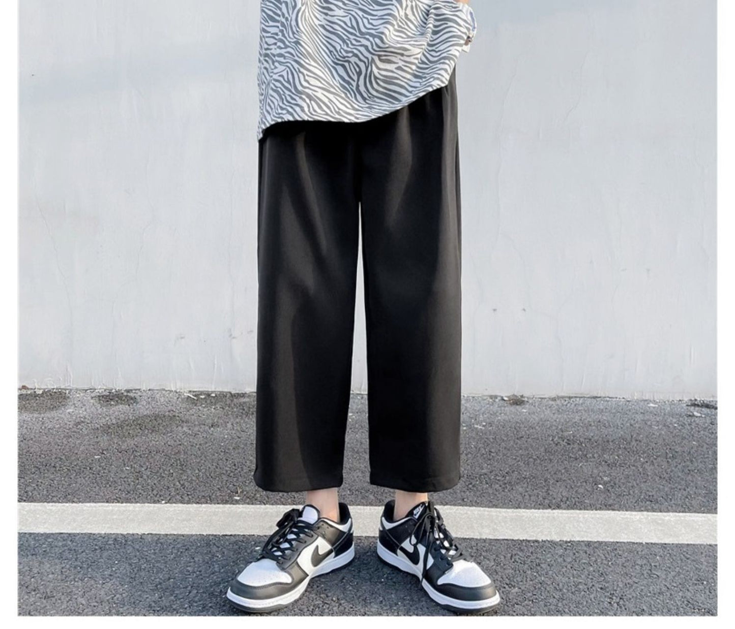 2025 Loose Men's Suit Solid Color Blazers Formal Office Pants Business Trousers Community Fashion Dress Korean Male Clothing X40