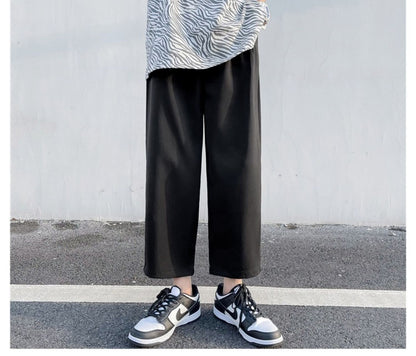 2025 Loose Men's Suit Solid Color Blazers Formal Office Pants Business Trousers Community Fashion Dress Korean Male Clothing X40