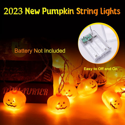3M/4.5M Halloween Pumpkin Lantern String LED Halloween atmosphere Festival Party Garden Decoration