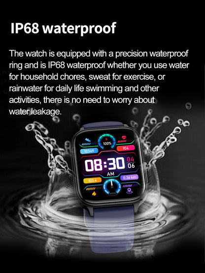 Smartwatch 2025 Novo ECG+PPG Feminino Monitor de Frequência Cardíaca Lipídios Sanguíneos Ácido Úrico Saúde Menstrual Rastreador Inteligente Para Android iOS