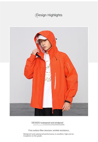 Arc Duricrust Rain-proof Jackets Mens Womens High Quality Camping Coat Outdoor Waterproof Windbreaker Hiking Mountain Clothes