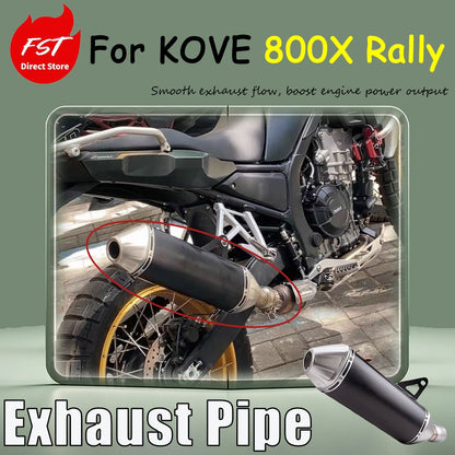 For KOVE 800X Rally-specific modification accessories - Scorpion Racing Exhaust Pipe for the rear section