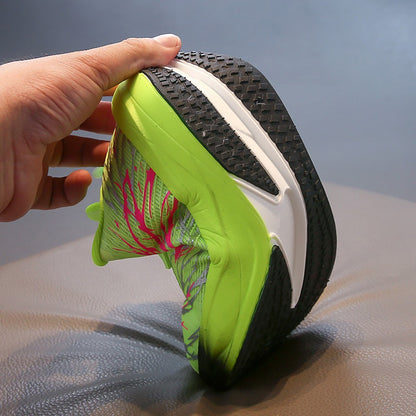 Autumn Sport Shoes For Children Mesh Breathable Teenager Kid's Sneakers Soft-soled Lightweight Boy's Girl's Running Shoes