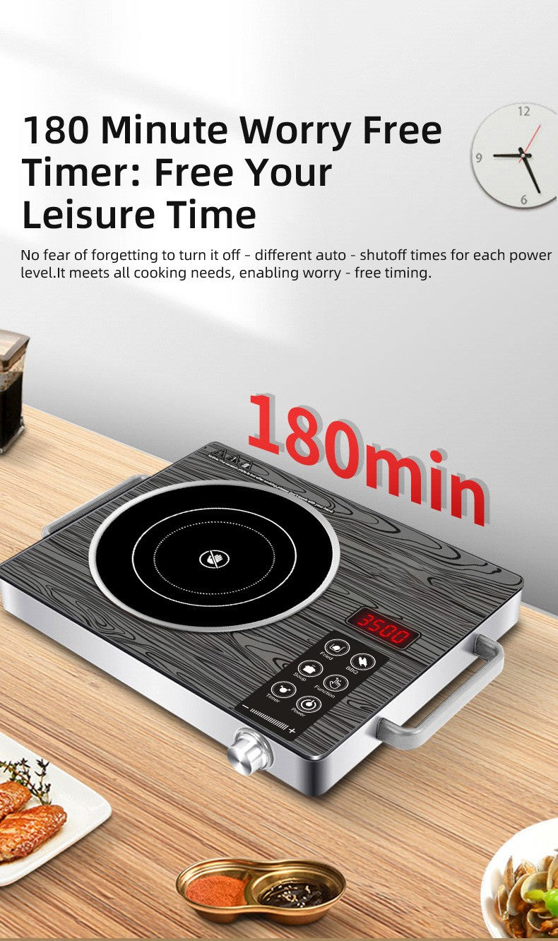 3500W High-Power Electric Ceramic Stove Induction Cooker Multifunctional Household Electronic Kitchen Appliance