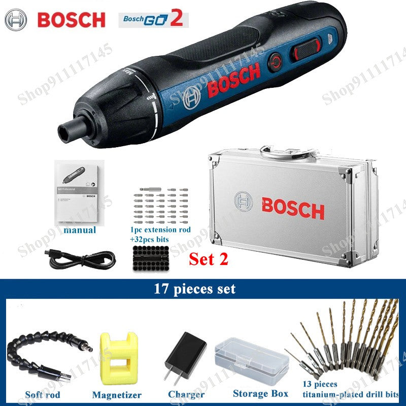 Parafusadeira elétrica sem fio Bosch Go Original 3.6V Recarregável Parafusadeira automática Furadeira Bosch Go 2 Ferramenta elétrica de lote