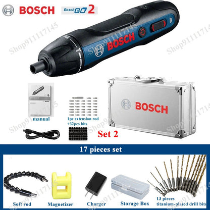 Parafusadeira elétrica sem fio Bosch Go Original 3.6V Recarregável Parafusadeira automática Furadeira Bosch Go 2 Ferramenta elétrica de lote