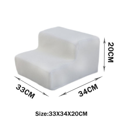 Escada para Cães 3 Degraus, Escada para Cachorro Pequeno, Gato, Filhote, Ramap para Cães, Antiderrapante, Removível