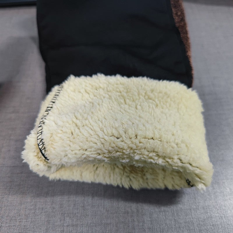 Fleecing Lamb Wool Outerwear Plush Pants Drawstring Thickened Sweatpants Gold Trimmed Casual Long Pants Women Clothing Winter