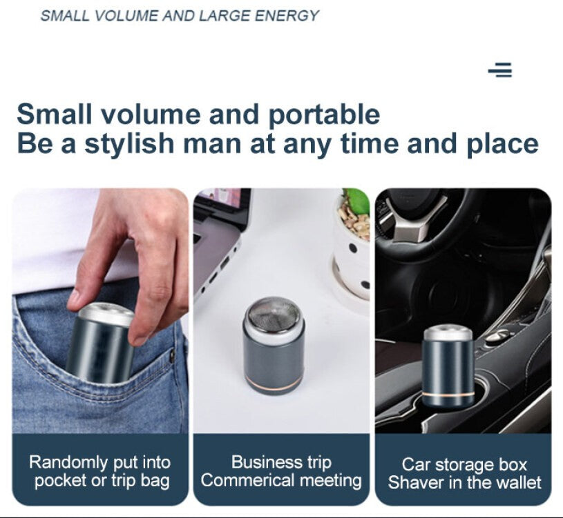 Men's Portable Mini Electric Shaver USB Charging Multifunctional IPX7 Waterproof Shaver