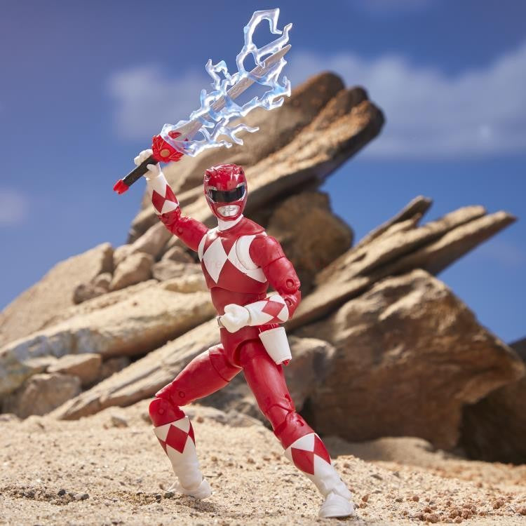 Boneco de Anime Hot Power Rangers Red Ranger Lightning Collection Dino Fury Bonecos de Ação Modelo Estátua Brinquedos Presentes