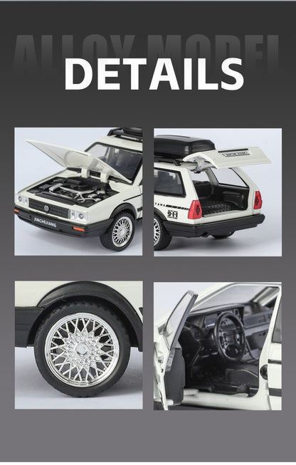 1:32 VolksWagenwerk Santana Wagon Liga de Metal Fundido Modelo de Carro Clássico Puxar Para Trás Brinquedo Infantil Carros Miniatura Enfeites Presentes