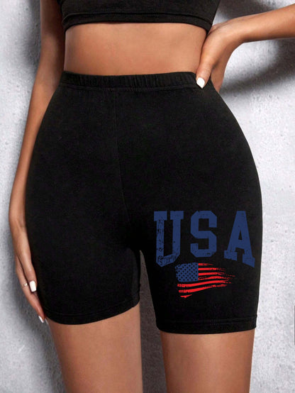 Summer Womens Sports Shorts  New York The Emipure City Letter Printing Fitness Short Pantsstretch Thin Soft Female Sport Swear