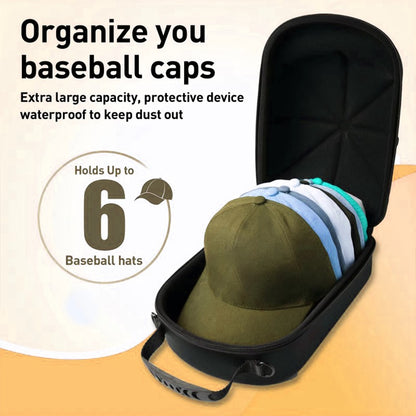 Portable Baseball Caps Storage Bag Dirt Hard EVA Organizer Hats Holder Multifunction Hats HandBag for Travel Outdoor Use Handbag