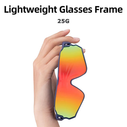 2 Pack Unisex Sports Sunglasses for Cycling, Fishing, Driving, Hiking - UV400 Protection Outdoor Eyewear