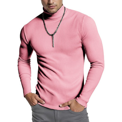 Animal Game Luxury Men's Cold Blouse Casual Sweaters Turtleneck Pullover Basic Tshirts Stripes Streetwear Warm Coats Knit Men