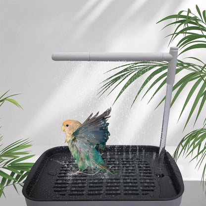Banheira Automática para Pássaros com Água Corrente Caixa de Chuveiro Elétrica USB para Pássaros, Calopsitas e Furões