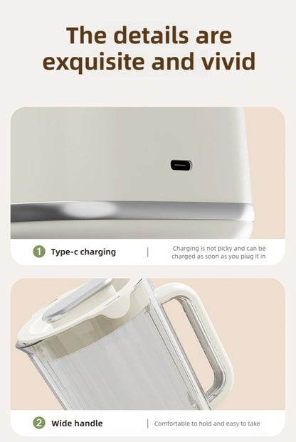 Espremedor TINSOL Novo Lar 10 Lâminas 3000mAh Liquidificador Multifuncional com Botão Espremedor Triturador de Gelo Alta Taxa de Extração de Suco Ferramentas de Cozinha