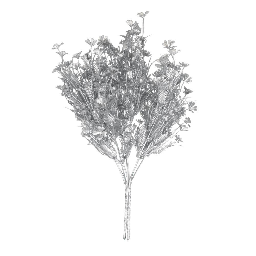 Simulation Flower Christmas Ornament Home Decorations Christmas Artificial Flower Simulation Leaf Artificial Plant Gold Silver