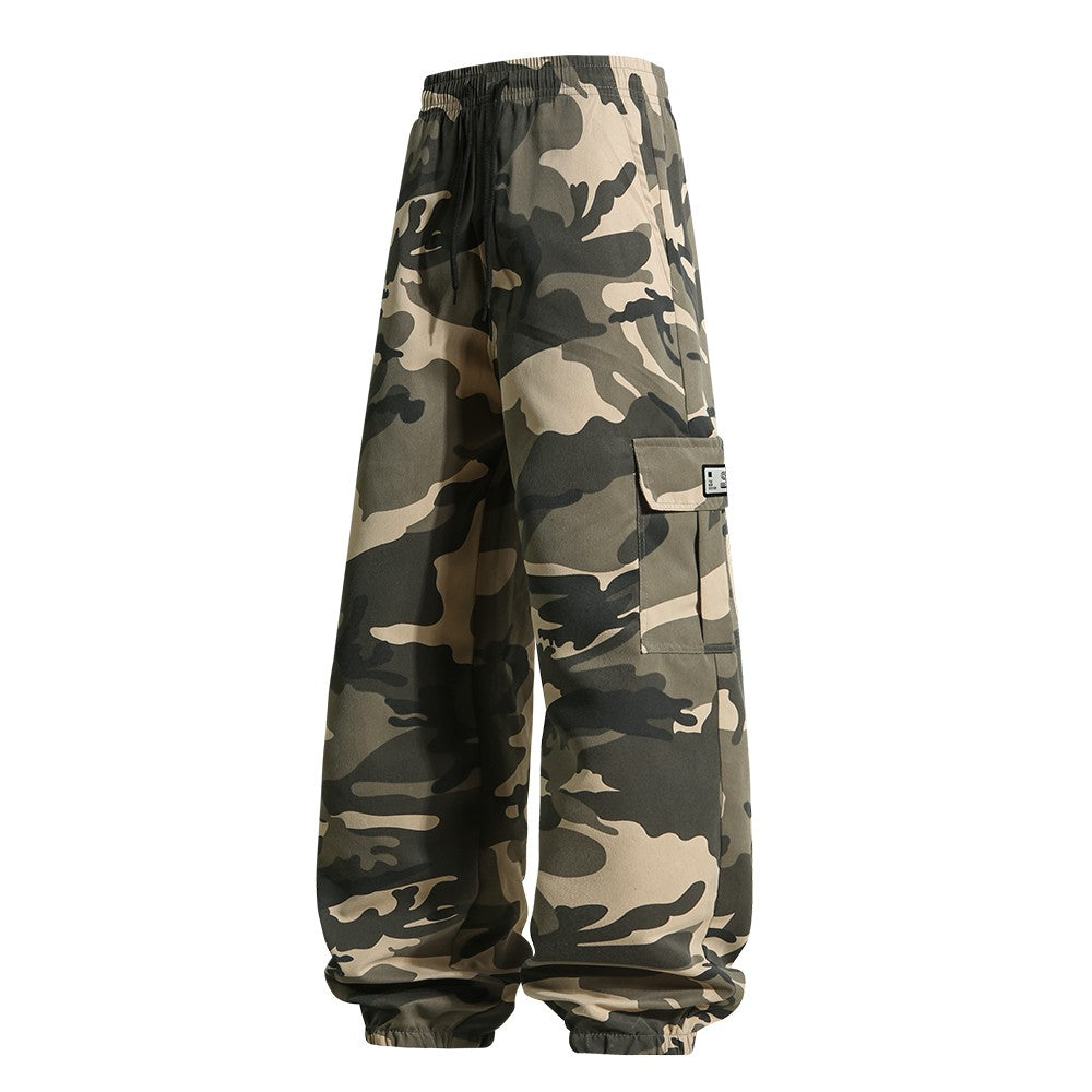 Men's Tactical Camouflage Overalls High-Quality Combat Pants Multi-Pocket Trousers Sports Training Casual Work Pants