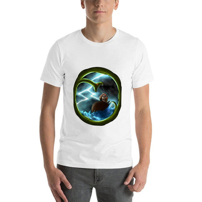 Thor vs Jormungandr T-Shirt t shirt man plain man t shirt heavy cotton T-Shirt