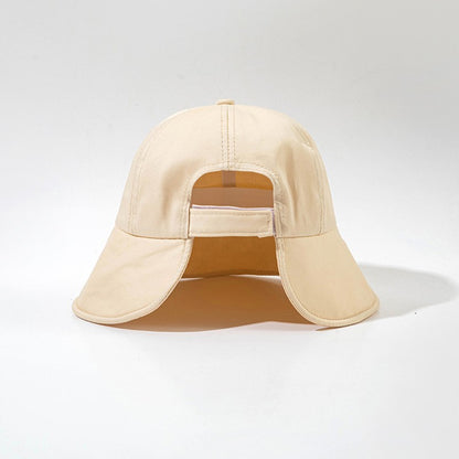 Women Summer Sun Hat Soft Cotton Solid Color Bucket Hats For Girl Lady Outdoor Beach Adjustable Sunshade Fisherman Cap