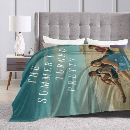 O Verão que Virei Confortável Cobertor Super Macio Manta de Inverno Decoração Infantil de Casa Colcha Divertida
