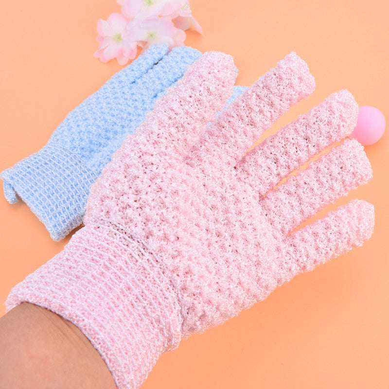 1pc Bath For Peeling Exfoliating Mitt Gloves For Shower Body Brush Fingers Towel Body Massage Sponge Wash Moisturizing SPA Foam
