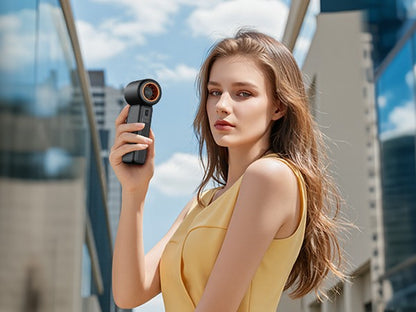 Handheld USB Turbo Fan  Super Strong Airflow Infinite Speed Adjustment Long-Lasting Battery Rechargeable Multipurpose Pocket Fan