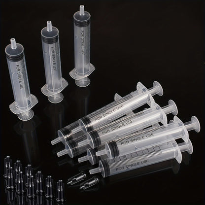 20 Seringas de 1ml/3ml/5ml/10ml com Tampa, para Cola, Distribuição e Medição de Líquidos, Alimentação de Animais de Estimação, Recarga de Cartuchos de Tinta, etc.
