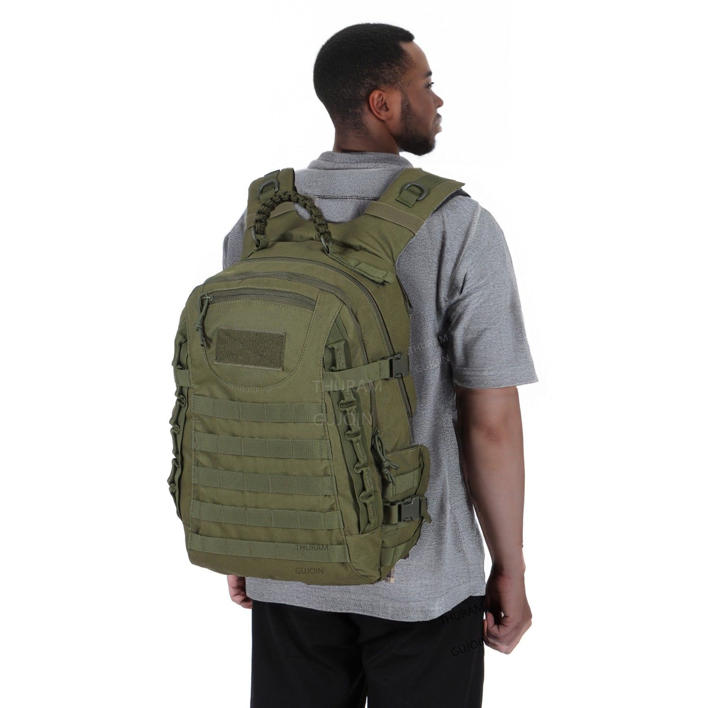 Mochila Tática de 38L, Estilo de Mochila de Grande Capacidade Impermeável para Exterior com Sistema MOLLE, para Caminhada, Acampamento, Viagem ou Mochila de Fuga