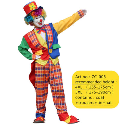 12 Styles Adult Men Costumes Funny Circus Naughty Magician Cosplay Carnival Party Clown Costume Christmas gift surprise party