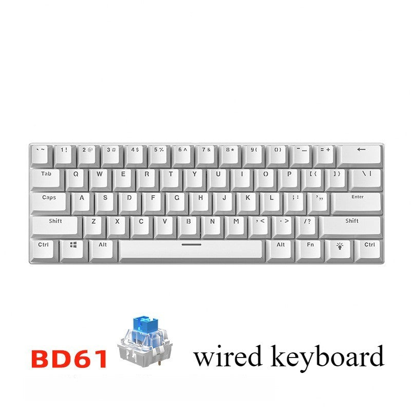 Teclado mecanico 60% gaming keyboard gamer mechanical keyboards pc teclados laptop oficina mini key board klavye teclas white