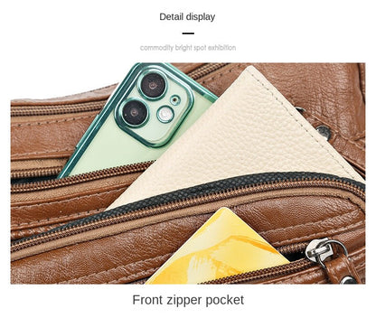 New Arrival Crossbody Shoulder Bag Soft Washed Leather Women's Mini Bag Versatile Handbag