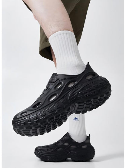 Men's Summer Clogs, Beach Shoes, Non-Slip, Anti-Odor, Baotou Women's Sports and Leisure Driving Sandals, Men's Outdoor River Tracing Shoes, Men's