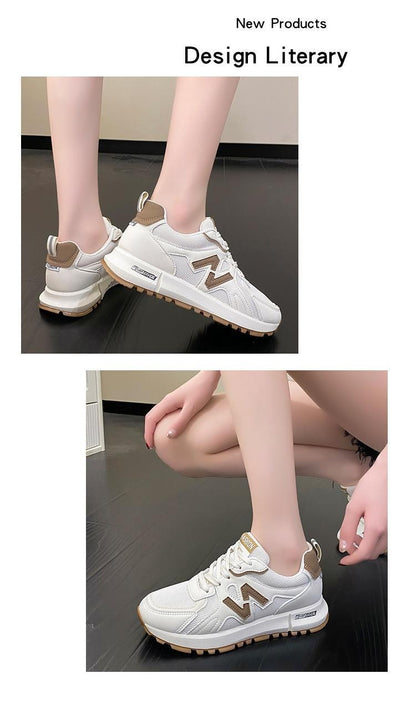 Sports Shoes for Women 2025 Spring New Super Hot Versatile Anti slip Casual Women's Shoes Soft Sole Running Little White Shoes