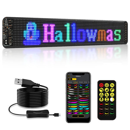 LED Matrix Pixel LED Display Screen Message Scrolling Sign Board Soft Flexible Advertising Light For Store Car Truck Devil Eye