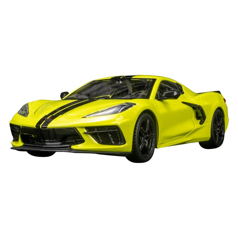 Maisto 1:24 Chevrolet Corvette C8 2020 modelo de carro em liga, portas, capô do motor e porta-malas podem ser abertos, carrinho de brinquedo infantil