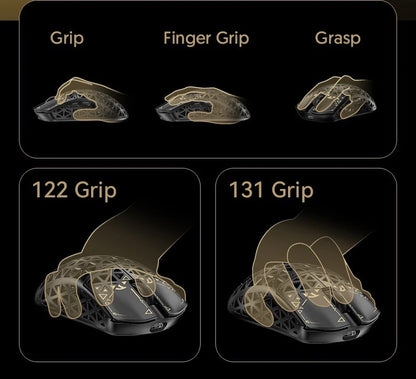 ATTACK SHARK R5 Ultra Wireless Gaming Mouse 39g Lightweight Carbon Fiber 8K Polling PAW3950MAX 42000 DPI Tri-Mode Esports Mouse