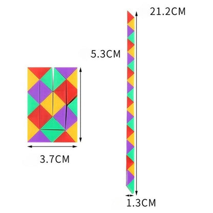 5-30PC Creative Rainbow Transformation Magic Ruler for Birthday Celebration Wedding Carnival Christmas Back To School Party Gift