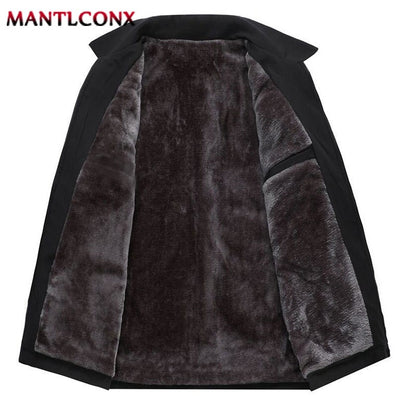 Thick Fleece Jacket Men Windproof Men's Winter Coat Blazer Autumn Winter Warm Men's Jacket Windbreak Casual Business Coat L-3XL