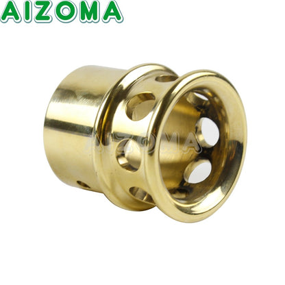 Universal 1-3/4" or 1.75" 2" 2.25" 2.5" Brass Exhaust Tips For Harley Chopper Bobber Sportster 883 1200 Muffler Pipe Plug Tube