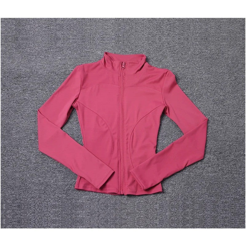 Women Sport Jacket Long Sleeve Shirt Workout Coat Gym Training Clothing Yoga Sportswear