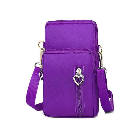 Men's multi-functional and women's simple mobile phone small bag, a niche crossbody bag for daily commuting