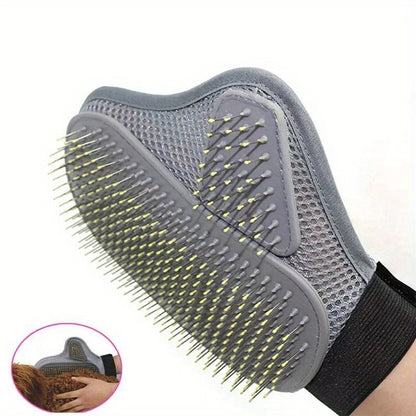 Luva Removedora de Pelos para Cães e Gatos - Escova Eficiente com Pontas de Massagem para Limpeza Gentil